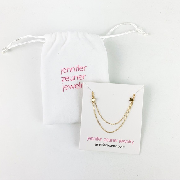Jennifer Zeuner Gold Jewelry Star Double Necklace - Picture 8 of 8